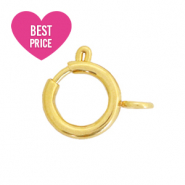 Stainless steel findings clasp 7x9mm Gold