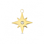 Stainless steel charms star Gold