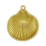Stainless steel charms shell Gold