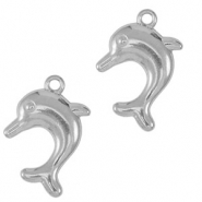 Stainless steel charms dolphin Silver