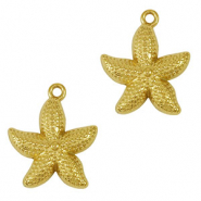 Stainless steel charms starfish Gold