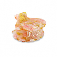Hair accessories hair claw shell Pink-Gold