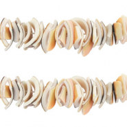 Shell beads chips Brown-Orange
