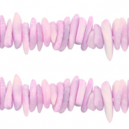Shell beads chips Light Purple