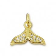 Brass TQ metal charms tail Gold