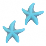 Ceramic turquoise beads starfish Turquoise blue