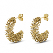 Stainless steel earrings / earpins Gold