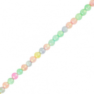 Shell beads round Pastel Multicolor