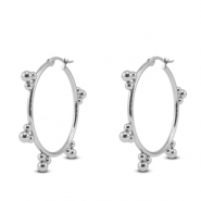 Stainless steel earrings creole Silver
