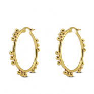 Stainless steel earrings creole Gold