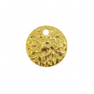 Stainless steel charms round Gold