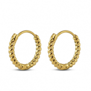 Stainless steel earrings creole Gold