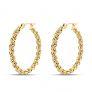 Stainless steel earrings creole Gold