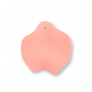 Acrylic charms leaf Salmon Pink