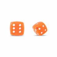 Acrylic beads dice Orange