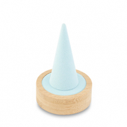 Jewellery display for rings Natural-Ice Blue