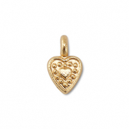 Metal charms heart Gold