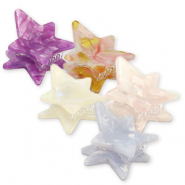 Hair Accessories hair claw mix star Purple-Pink
