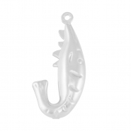 Stainless steel charms shrimp Silver
