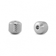 Stainless steel beads 8mm Silver