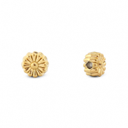 Stainless steel beads flower Gold