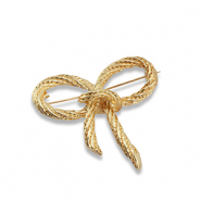 Brooches bow Gold