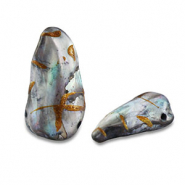 Freshwater pearls irregular Dark Grey-Brown