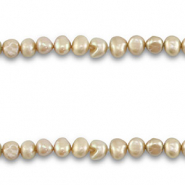 Freshwater pearls nugget oval Light Greenish Grey