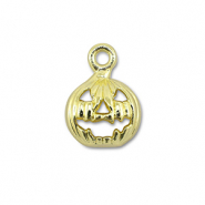 Metal charms pumpkinskull Gold