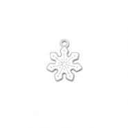 Metal charms snowflake Silver-White