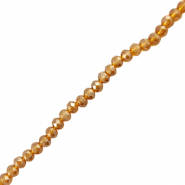 Top faceted beads 6x4mm disc Brown