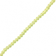 Top faceted beads 4x3mm disc Light Green