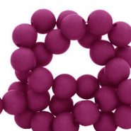 8 mm acrylic beads Berry Wine Red