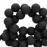 6 mm acrylic beads Black