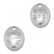 BY31® Stainless steel charm angelnumbers 999 / release Silver