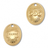 BY31® Stainless steel charm angelnumbers 555 / change Gold