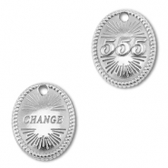 BY31® Stainless steel charm angelnumbers 555 / change Silver