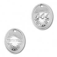 BY31® Stainless steel charm angelnumbers 444 / protection Silver