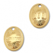 BY31® Stainless steel charm angelnumbers 111 / intuition Gold