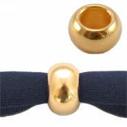 DQ European metal beads 9mm Gold (nickel free)