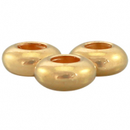 DQ metal bead 7x3mm Gold (nickel free)