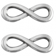 DQ European metal infinity charm 15mm Antique Silver (nickel free)
