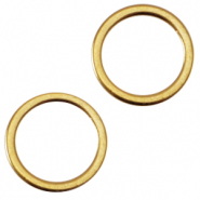 DQ European metal closed ring 8mm Gold (nickel free)