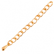 DQ European metal extension chain Rose Gold (nickel free)