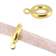 DQ European metal ring with loop Ø5mm Gold (nickel free)