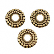 DQ European metal deco beads disc 8mm Antique Bronze (nickel free)