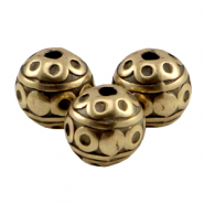 DQ European metal deco beads 8mm Antique Bronze (nickel free)