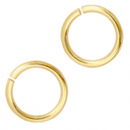 DQ European metal findings jump ring 9mm Gold (nickel free)