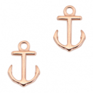 DQ European metal charms anchor Rose Gold (nickel free)