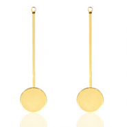 DQ European metal findings earrings Gold (nickel free)